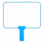 Blue Handle Whiteboard Response Paddle