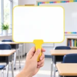Blue Handle Whiteboard Response Paddle – view 11
