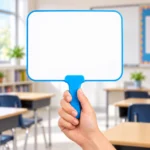 Blue Handle Whiteboard Response Paddle – view 3