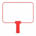 Blue Handle Whiteboard Response Paddle – view 5