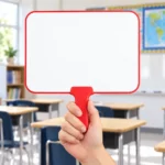 Blue Handle Whiteboard Response Paddle – view 7