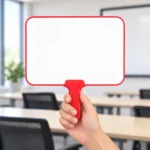 Blue Handle Whiteboard Response Paddle – view 8