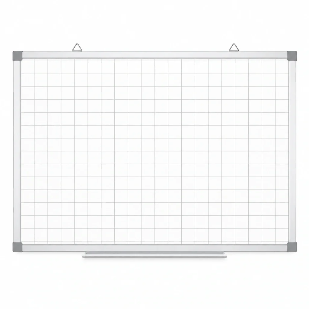 Aluminum Frame Grid Whiteboard