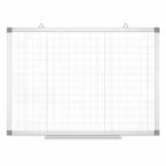 Aluminum Frame Grid Whiteboard