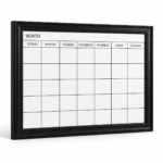 Black Frame Monthly Calendar Dry Erase Board – view 2