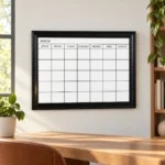 Black Frame Monthly Calendar Dry Erase Board – view 4