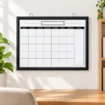 Black Frame Monthly Calendar with Notes Column – view 3