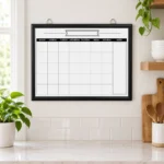 Black Frame Monthly Calendar with Notes Column – view 4