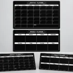 Black Monthly and Weekly Planner Board Set – view 2