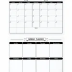 Black Monthly and Weekly Planner Board Set – view 5