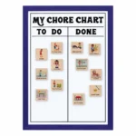 Blue Border To-Do and Done Chore Chart