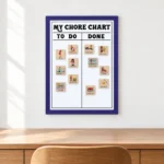 Blue Border To-Do and Done Chore Chart – view 4