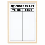 Blue Border To-Do and Done Chore Chart – view 5