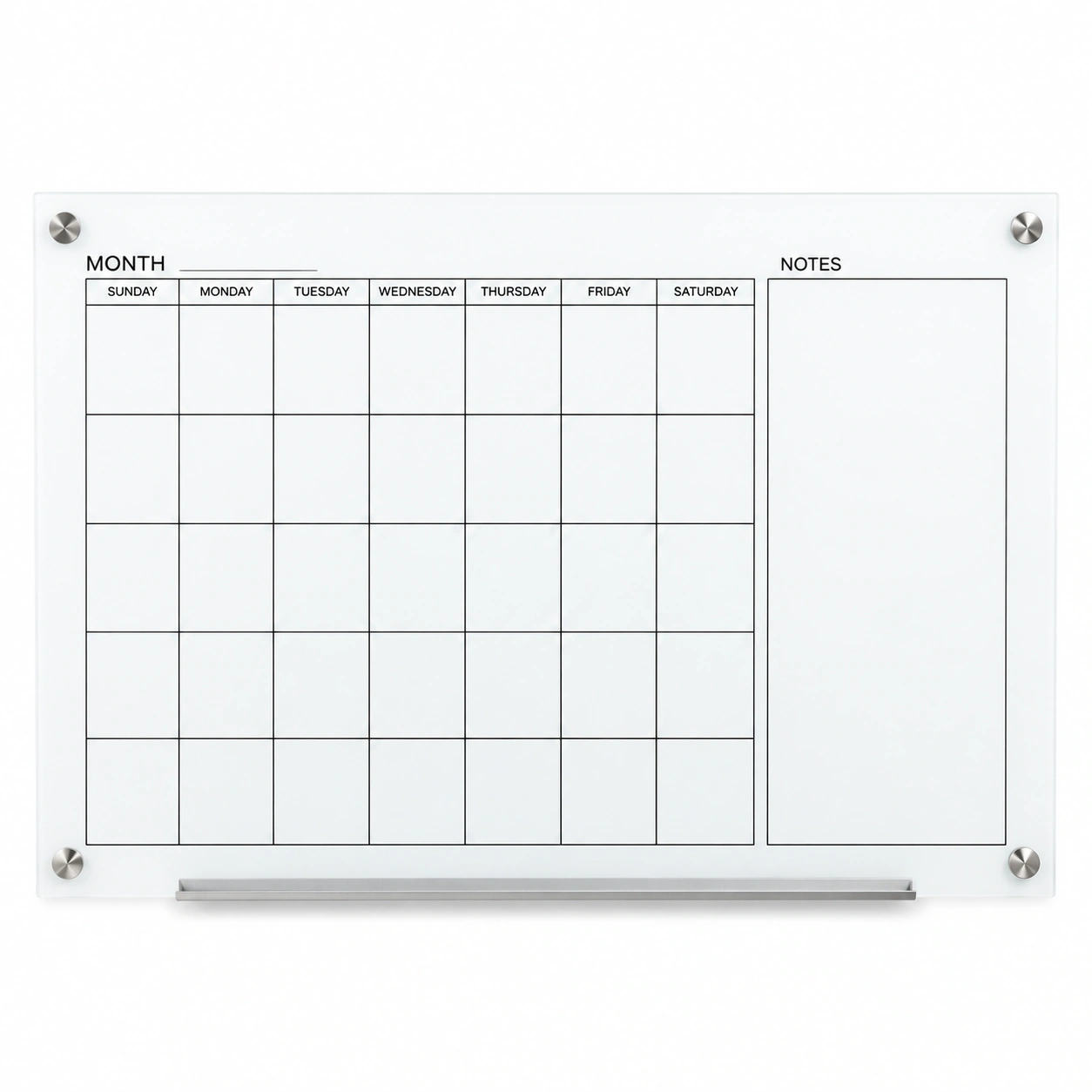 GP02 Monthly Planner Glass Board