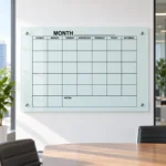 009-calendar Monthly Calendar Magnetic Glass Board – view 3