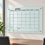 009-calendar Monthly Calendar Magnetic Glass Board – view 4