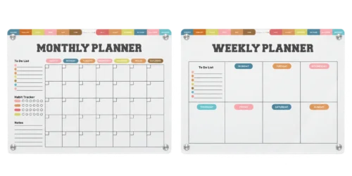 Monthly and Weekly Planner Board Set