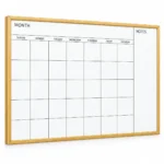 Monthly Calendar Whiteboard with Notes Sidebar – view 2