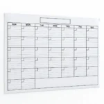 Monthly Whiteboard Calendar Planner with Notes Column – view 2