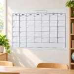 Monthly Whiteboard Calendar Planner with Notes Column – view 4