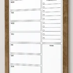 Rustic Frame Weekly Planner with Priorities and Checklist – view 2