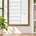 Rustic Frame Weekly Planner with Priorities and Checklist – view 4