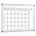 Silver Frame Magnetic Monthly Calendar Whiteboard – view 2