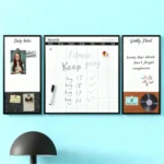 Juego de planificador y pizarra de notas de tres paneles – vista 3