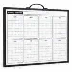 Weekly Planner Dry Erase Whiteboard with Notes Section – view 2