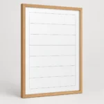 Wood-Tone Frame Lined Planning Whiteboard – view 2
