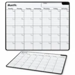 Black Border Wall Calendar Board – view 2