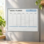 Blue Header Weekly Planner Board – view 4
