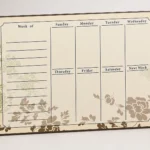 Botanical Weekly Schedule Board – view 2