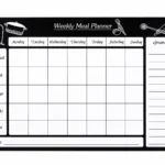Flexible Magnetic Meal Planner