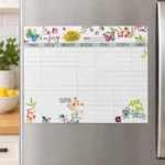 Planificador floral de horario semanal y notas – vista 4