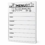 Kitchen Menu Magnetic Weekly Board – view 2