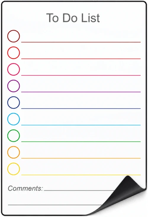 Magnetic To-Do List Board
