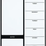 Magnetic Weekly Planner and Shopping List – view 3