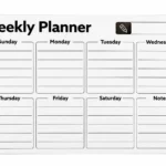 Magnetic Weekly Planner with Separate Notes Box – view 3