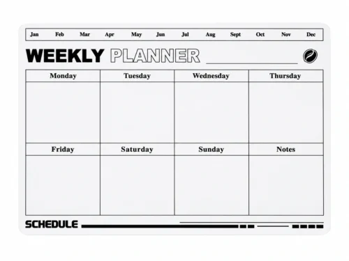 Magnetic Weekly Schedule and Notes Board
