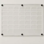 Calendario mensual de acrílico con espacio para notas – vista 3