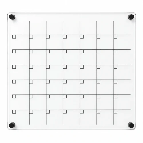 Black Line Acrylic Calendar Board
