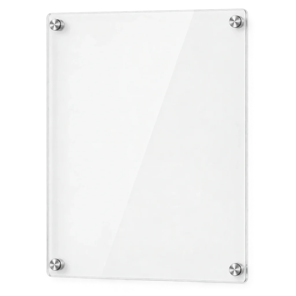 Clear Acrylic Magnetic Fridge Memo Board