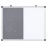 Aluminum Frame Felt and Whiteboard Combination Board