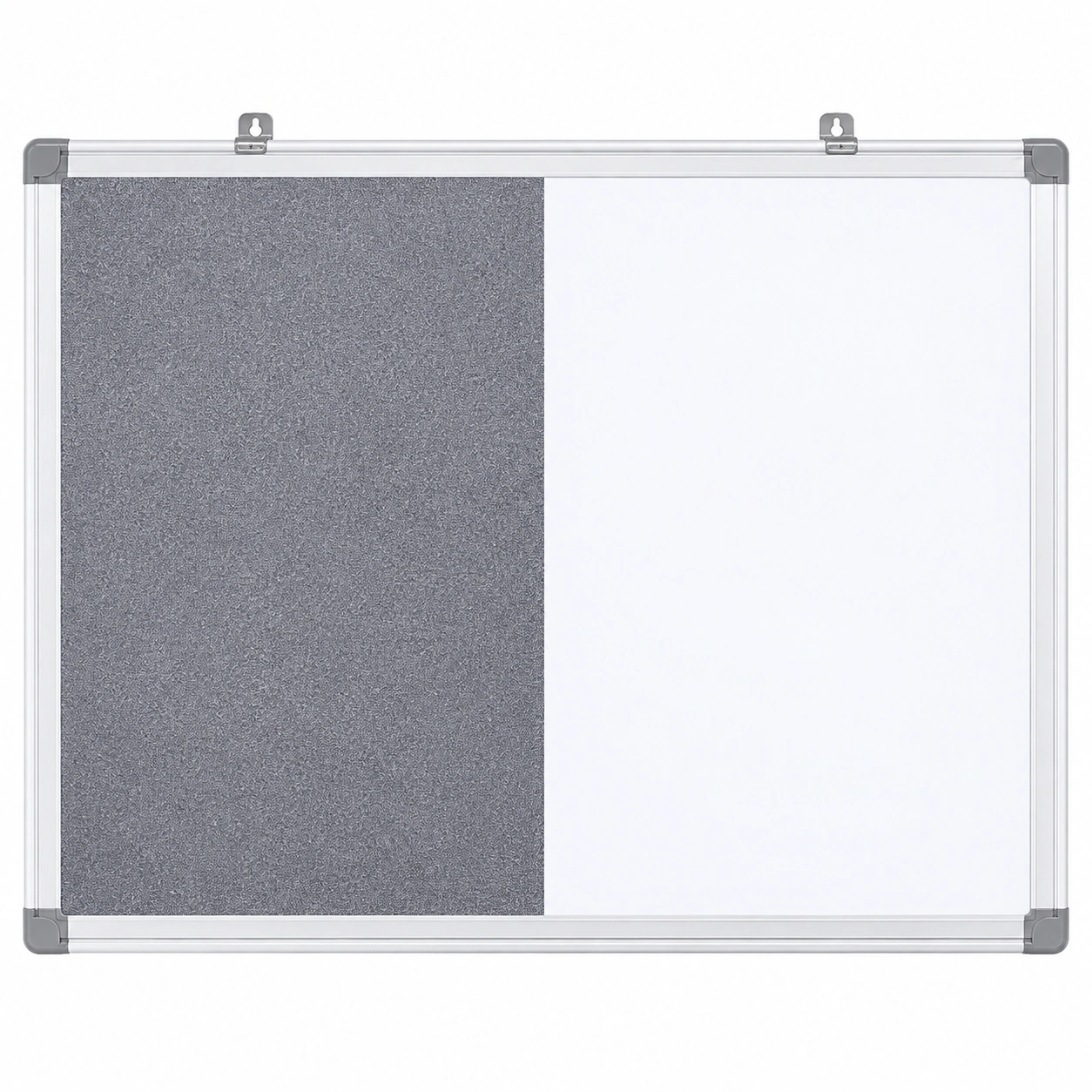 Aluminum Frame Felt and Whiteboard Combination Board
