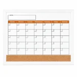 Black Frame Monthly Calendar with Cork Strip – view 5