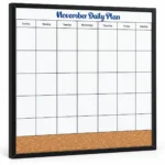 Black Frame Monthly Planner and Cork Strip Combo – view 2