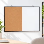 Black Frame Whiteboard and Cork Bulletin Board Combo – view 3