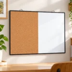 Black Frame Whiteboard and Cork Bulletin Board Combo – view 4