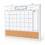 Monthly Calendar Whiteboard and Cork Strip Combo – view 2